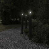 Vidaxl floor lamp for outside with sensor 110 cm stainless steel black