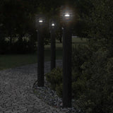 Vidaxl floor lamp for outside with sensor 110 cm stainless steel black