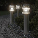 Vidaxl Outside Floor Lamps 3 ST socket 60 cm Stainless steel silver