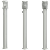 VidaXL Outside floors 3 ST socket 110 cm Stainless steel silver