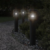 VidaXL Outside floor lamps 3 ST socket 60 cm Stainless steel Black