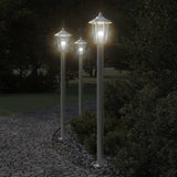 Vidaxl Buedemlamp fir ausserhalb 120 cm Edelsteier Sëlwerfaarf faarweg