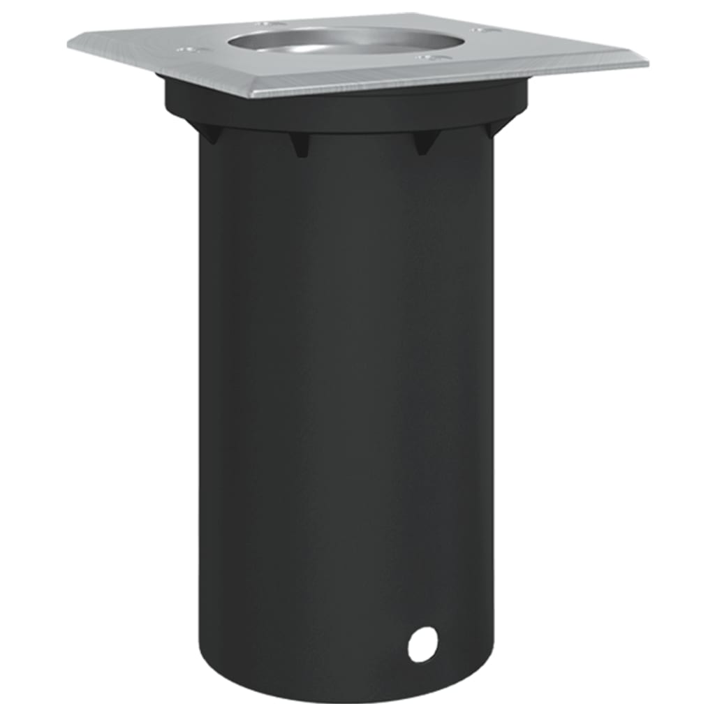 Vidaxl Outside -Ground Lighting Square 10,5x10,5 cm Aluminium Black