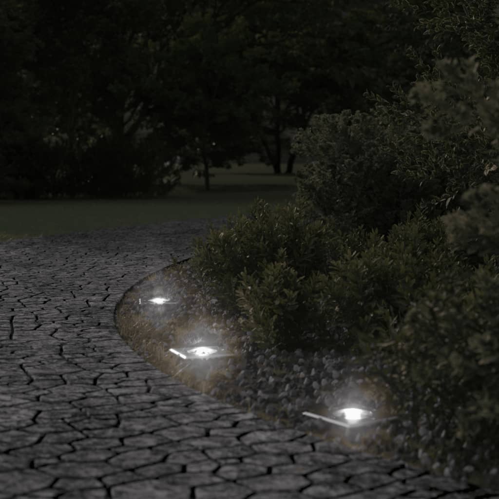 Vidaxl Outside -Ground Lighting Square 10,5x10,5 cm Aluminium Black