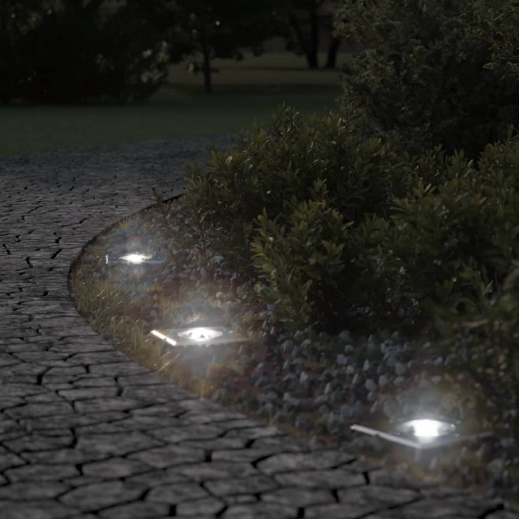 Vidaxl Outside -Ground Lighting Square 10,5x10,5 cm Aluminium Black