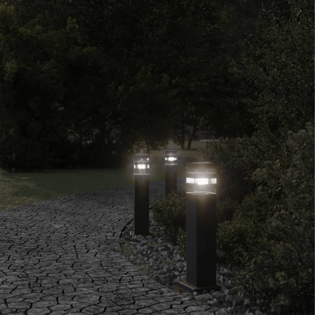VidaXL floor lamps for outside 50 cm aluminum black