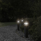VidaXL floor lamps for outside 50 cm aluminum black