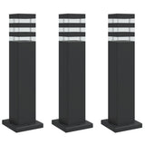 Vidaxl Outside Floor lamps 3 st 50 cm aluminum black