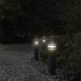 Vidaxl Outside Floor lamps 3 st 50 cm aluminum black