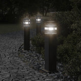 Vidaxl Outside Floor lamps 3 st 50 cm aluminum black
