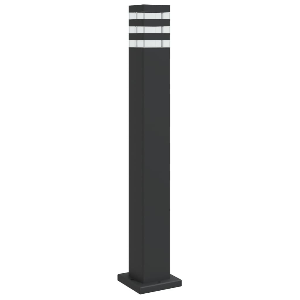 Lampy podłogowe vidaxl na zewnątrz 80 cm aluminium czarne