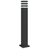Lampy podłogowe vidaxl na zewnątrz 80 cm aluminium czarne