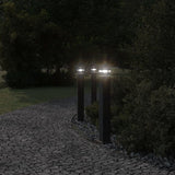 Lampy podłogowe vidaxl na zewnątrz 80 cm aluminium czarne