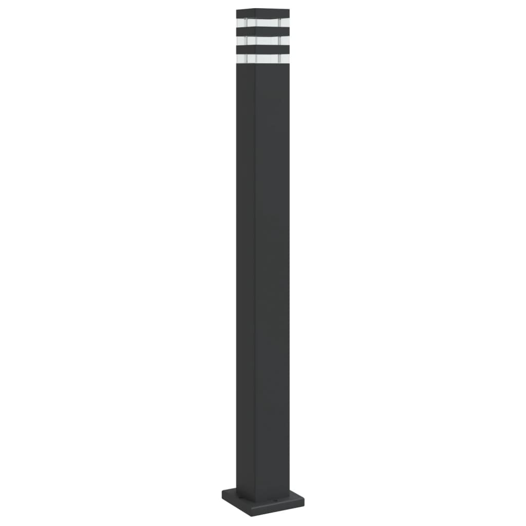 Vidaxl utanför golvlampa 110 cm aluminium svart