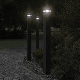 Vidaxl utanför golvlampa 110 cm aluminium svart
