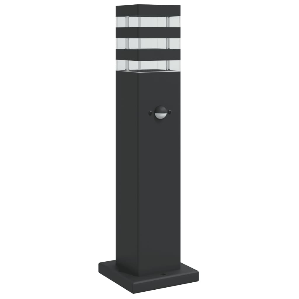 Vidaxl Floor lamps for outside with sensor 50 cm aluminum black