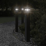 Vidaxl floor lamp for outside with sensor 80 cm aluminum black