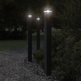 Vidaxl floor lamp for outside with sensor 110 cm aluminum black
