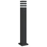 Vidaxl floor lamp for outside with socket 80 cm aluminum black