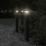 Vidaxl floor lamp for outside with socket 80 cm aluminum black