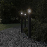 Vidaxl gulvlampe til udvendig med stikkontakt 110 cm aluminium sort