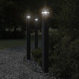 VidaXL Outside floors 3 sts with socket 110 cm aluminum black