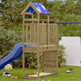 Vidaxl Play Tower con parete rocciosa 110.5x52.5x215 cm legno impregnato
