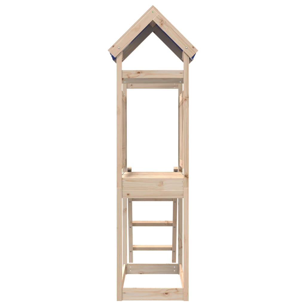 Vidaxl Play Tower z drabiną 110,5x52,5x215 cm stałą sosną