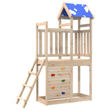 Vidaxl Play Tower con parete rocciosa 110.5x52.5x215 cm pino solido