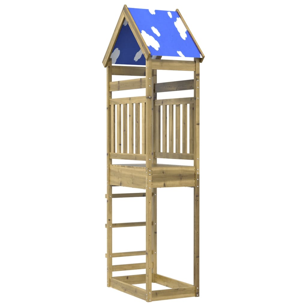 Vidaxl Play Tower 85x52.5x265 cm Pine impregnato