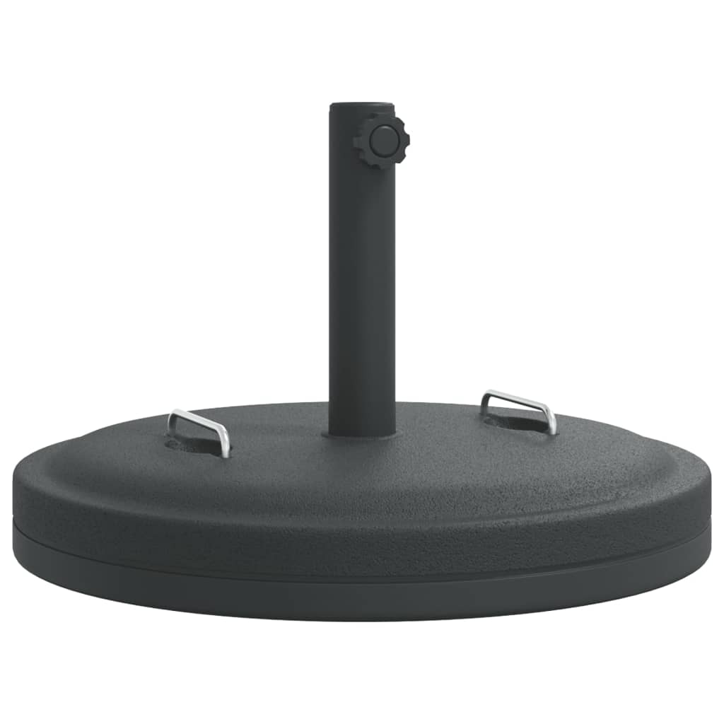 Vidaxl parasolbase med håndtag til pind af Ø38 48 mm 25 kg runde