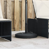 Vidaxl parasolbase med håndtag til pind af Ø38 48 mm 25 kg runde