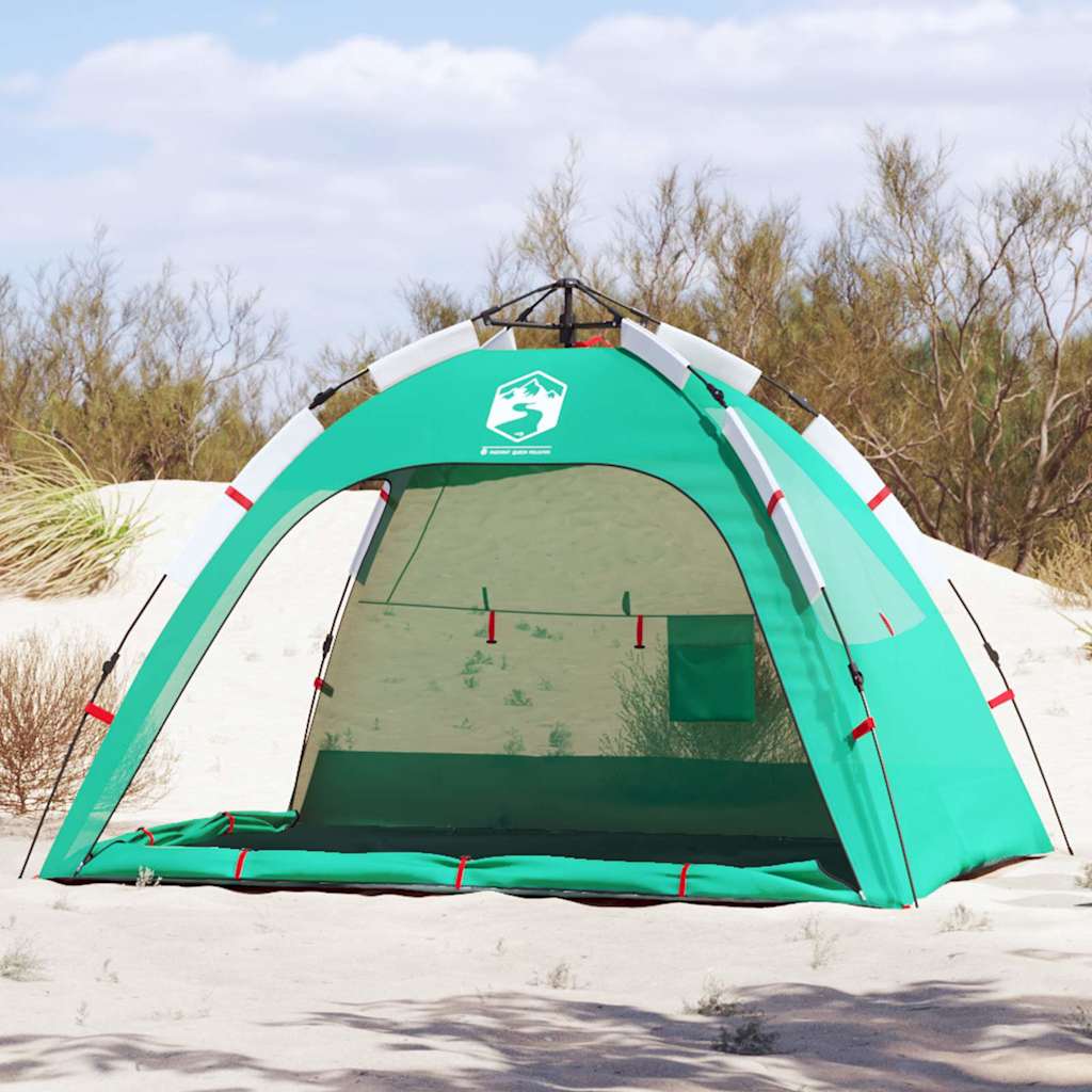 VidaXL beach tent 2-person waterproof fast-release sea green