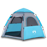 Vidaxl camping tent 4-person quick release blue