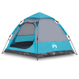 Vidaxl camping tent 4-person quick release blue