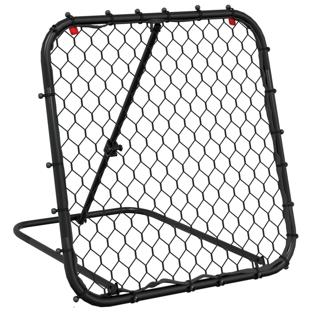 Vidaxl Football Rebounner Réglable 84x73x60-80 cm en acier noir