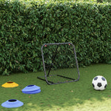 Vidaxl Football Rebounner Réglable 84x73x60-80 cm en acier noir