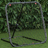 Vidaxl Football Rebounner Réglable 84x73x60-80 cm en acier noir