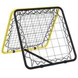 Vidaxl Football Rebounder Double -sided adjustable steel yellow and black