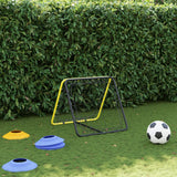 Vidaxl Football Rebounder Double -sided adjustable steel yellow and black