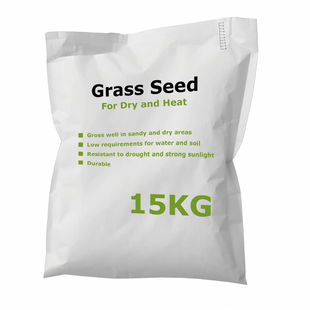 Vidaxl Grass Graine pour la sécheresse et la chaleur 15 kg