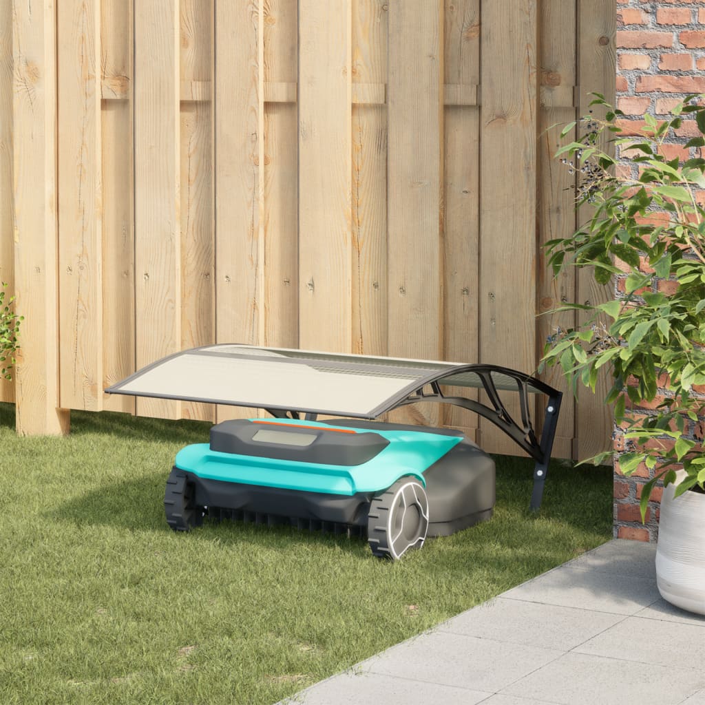 Vidaxl garage for robotic lawnmower 80x101x46 cm black