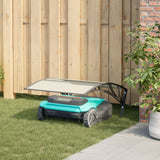 Vidaxl garage for robotic lawnmower 80x101x46 cm black