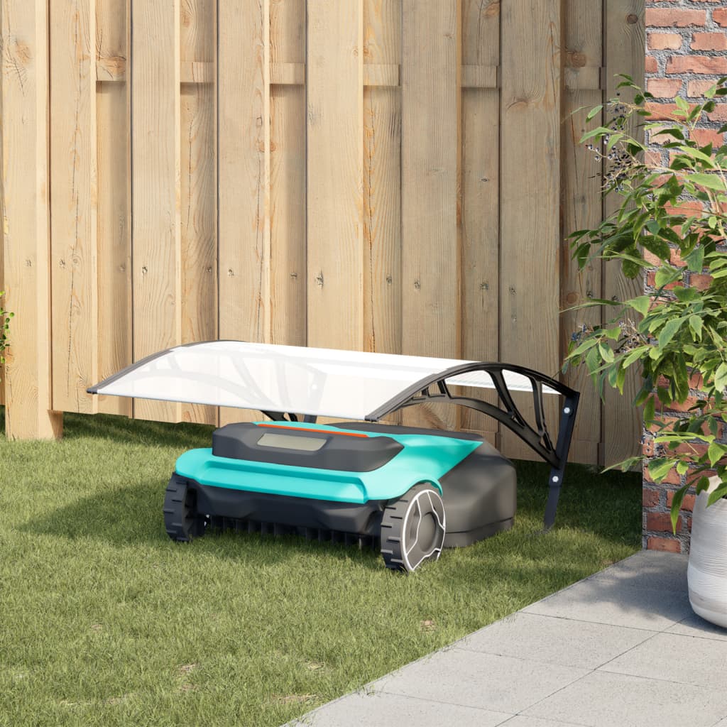 Vidaxl garage for robotic lawnmower 80x101x46 cm black