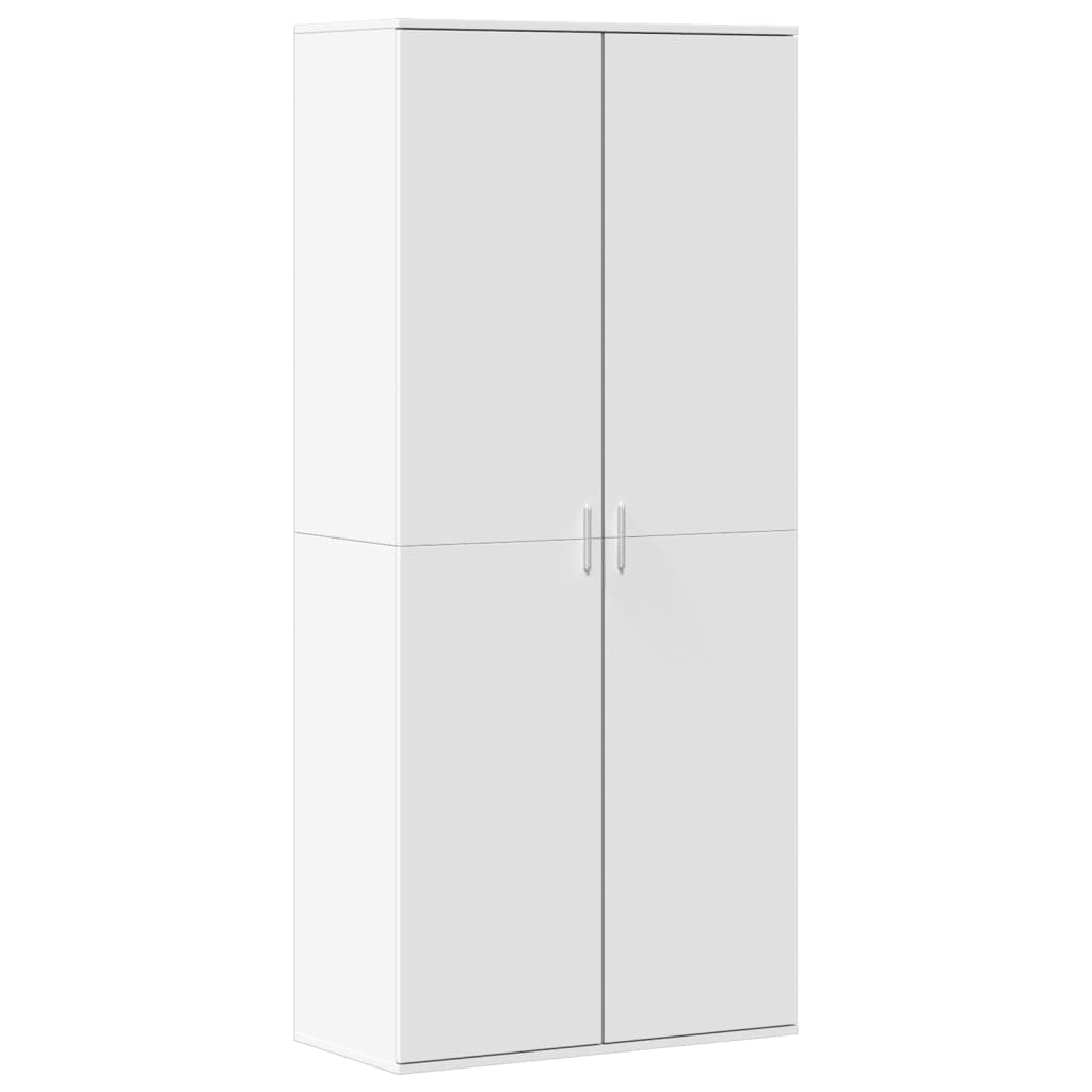 VidaXL Shoe cabinet 80x39x178 cm Processed Wood White