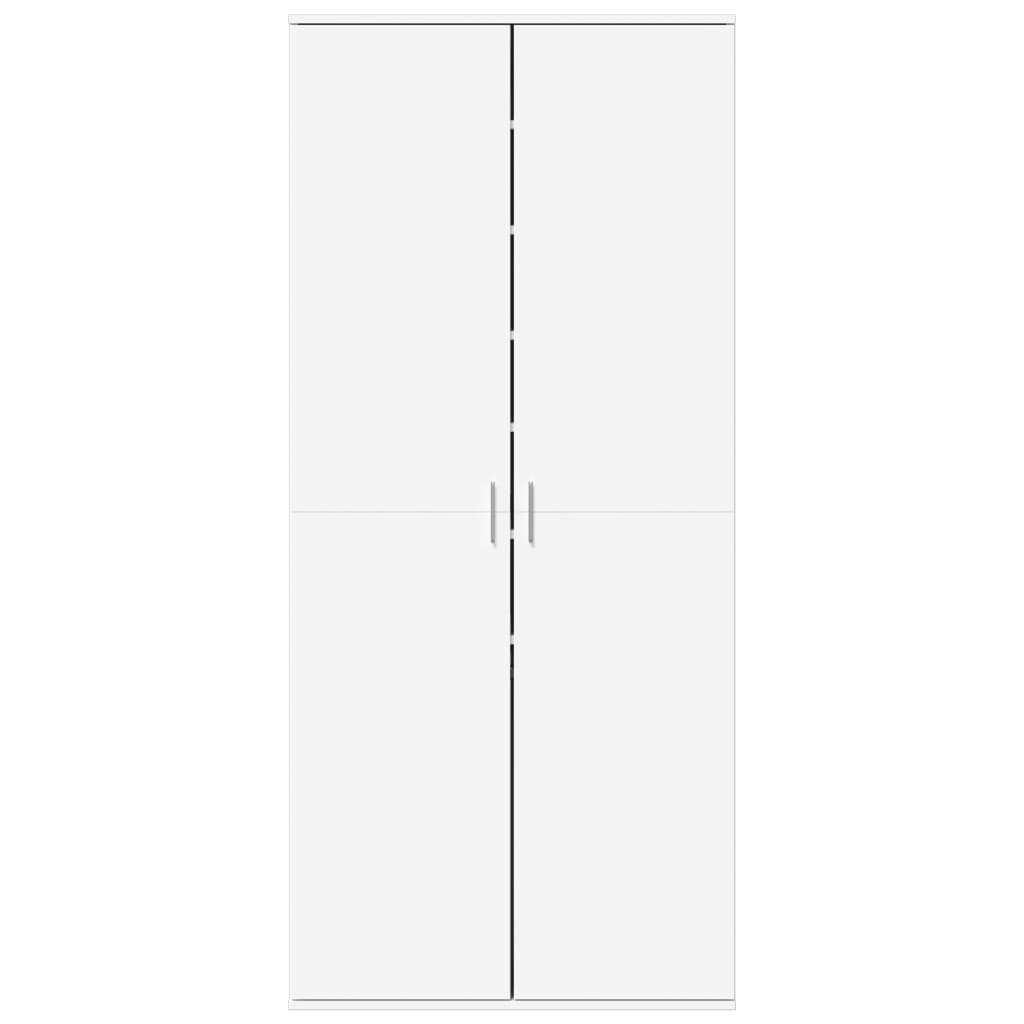 VidaXL Shoe cabinet 80x39x178 cm Processed Wood White