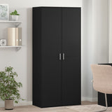 Vidaxl Shoe Cabinet 80x39x178 CM Chipboard Black