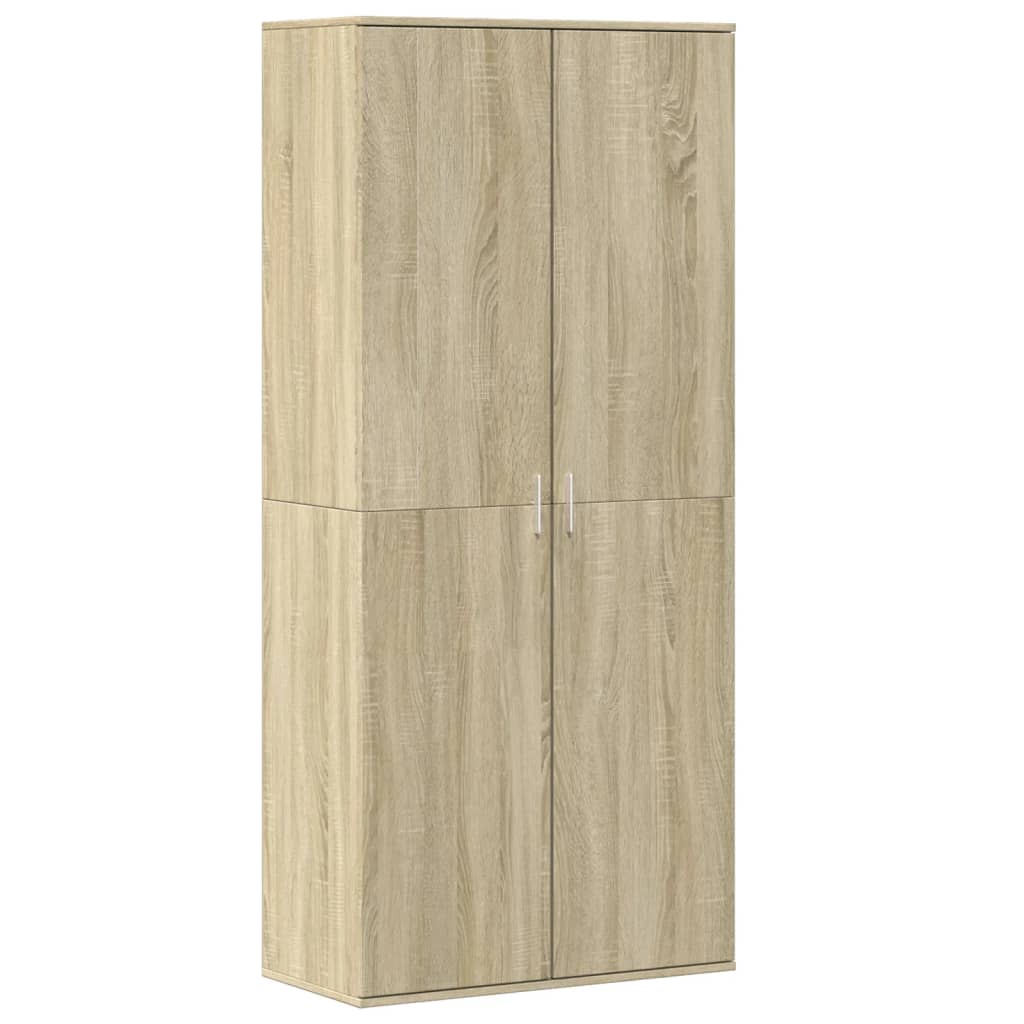Vidaxl Shoe Cabinet 80x39x178 cm chipboard sonoma eg farvet