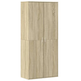 Vidaxl Shoe Cabinet 80x39x178 cm chipboard sonoma eg farvet
