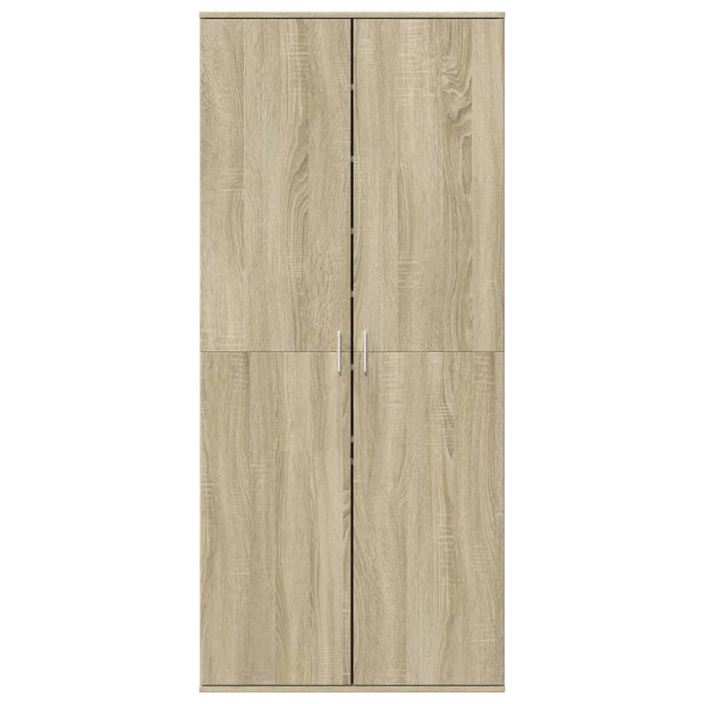 Vidaxl Shoe Cabinet 80x39x178 cm chipboard sonoma eg farvet